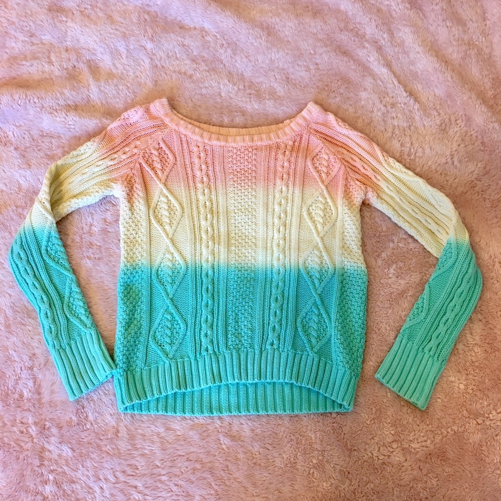 Ombre knit sweater